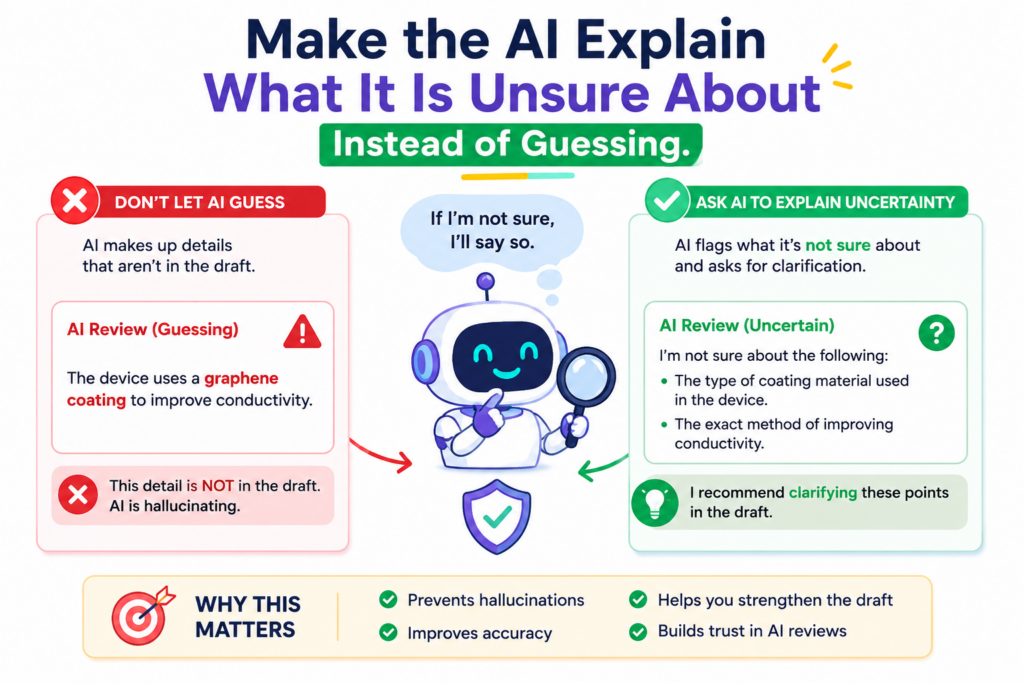 A good AI review should not sound certain all the time. In fact, too much certainty can be a warning sign.