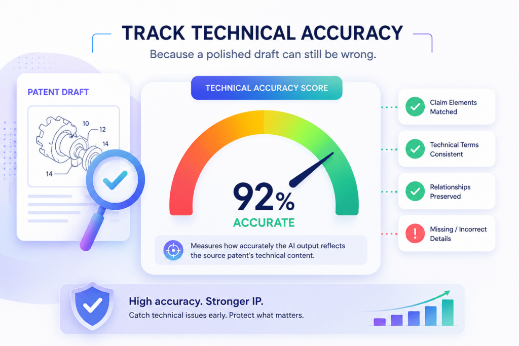 AI can write clean text, but clean text is not the same as correct text. This is one of the biggest risks in AI-assisted patent work. A draft can sound formal, organized, and complete while still getting the invention wrong.