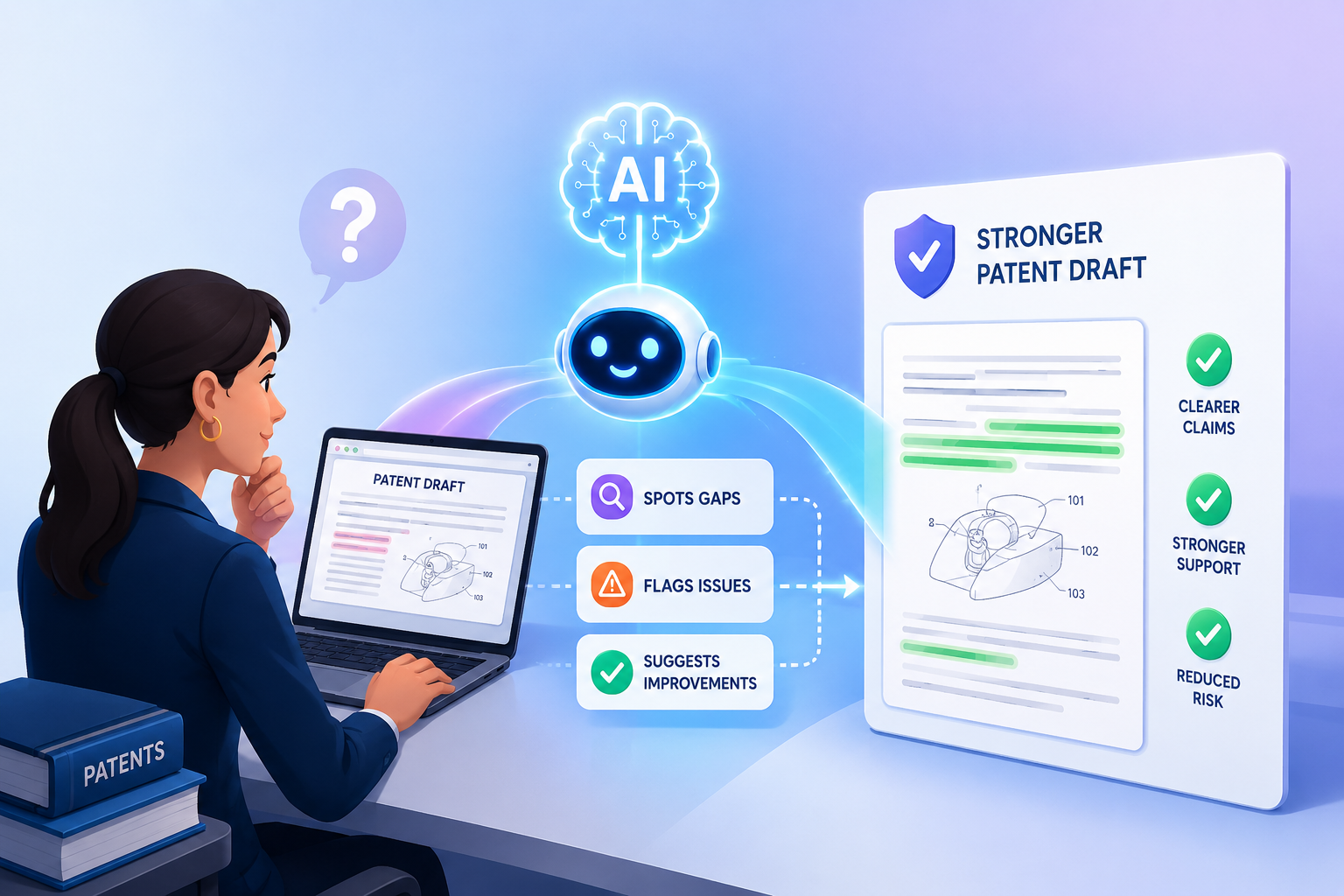 How AI Helps Junior Attorneys Review Patent Drafts Better