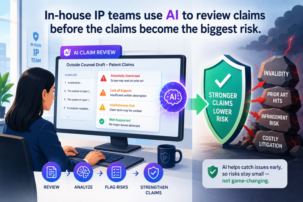 The claims are the most important part of a patent draft. They define what the company is trying to protect. For many in-house teams, the claims are also the hardest part to review.