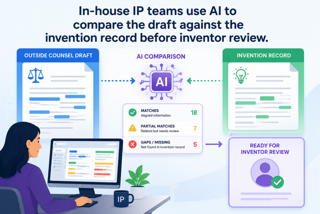 Inventor review is one of the most important steps in patent drafting, but it can also become one of the slowest. Inventors are busy. They are building, testing, shipping, fixing bugs, meeting customers, and making hard technical calls every day.