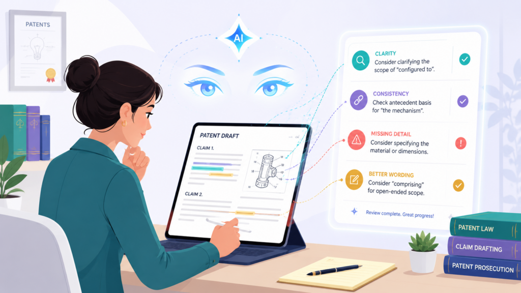A junior patent attorney is often asked to review a draft before they have seen enough real patent mistakes to spot them fast.