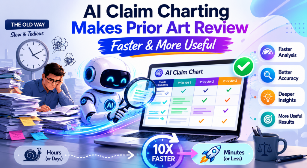 Prior art review is one of the hardest parts of patent work. A team needs to understand what already exists before it can make smart choices about a new filing, a claim strategy, or a risk review.