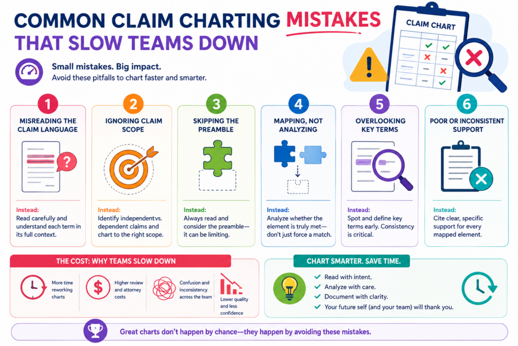 Most claim charting problems come from rushing, guessing, or adding too much noise. The chart may look busy, but it does not help the team make a better decision. That is the danger. A full chart is not always a strong chart.