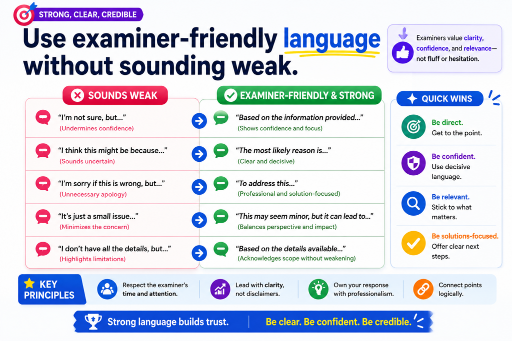 A strong response should be respectful, but not timid. It should help the examiner understand the invention without making the applicant sound unsure.