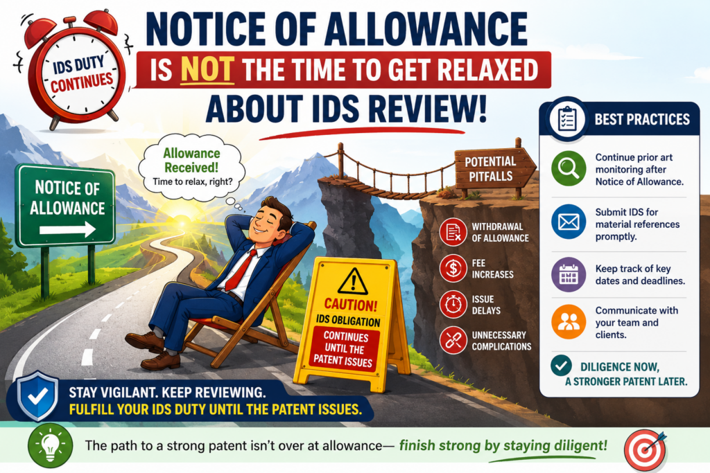 A Notice of Allowance feels good. It means the examiner is ready to allow the case. For a founder, it can feel like the finish line.