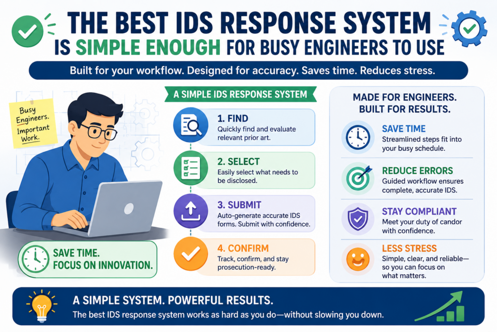 A good IDS workflow does not need to feel like a legal maze. In fact, the simpler it is, the more likely your team will use it. Engineers do not want to stop building just to fill out complex forms.