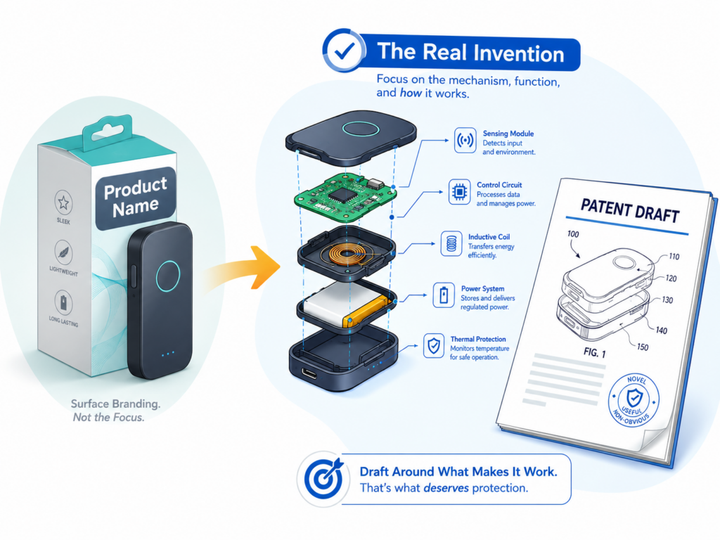 A strong patent draft starts with a clear view of the invention. That sounds simple, but this is where most delays begin.