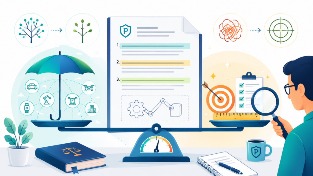 The product that exists today may look different in six months. The draft should protect the invention in a way that can still matter as the product grows.