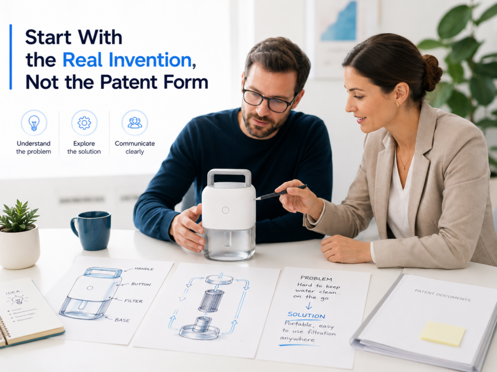 A better patent conversation starts before the first draft. It starts when the inventor explains what was actually built, why it matters, and what changed because of it. This sounds simple, but it is where many patent projects go wrong.