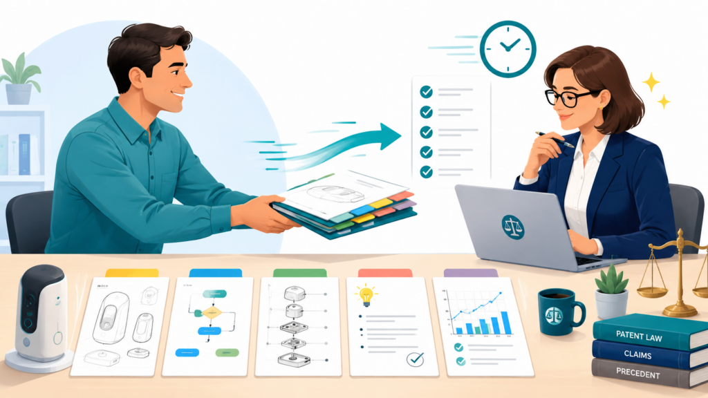 The attorney does not need a perfect invention report. The attorney needs the right raw material. This is a big difference.