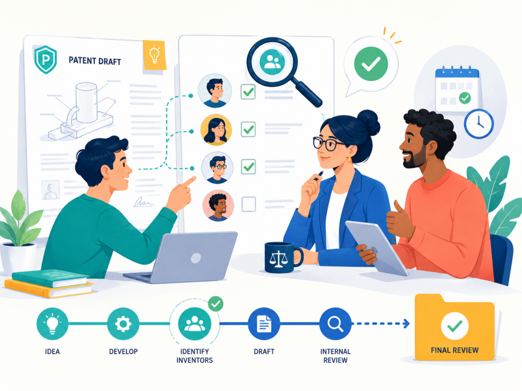 One of the fastest ways to slow down a patent filing is to leave inventor names unclear until the end. This may feel like a small admin step, but it can create real delay when the filing deadline is close.