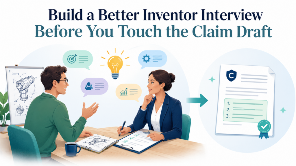 A strong inventor interview is not a casual chat. It is a guided search for the real invention. The goal is not to collect every detail.