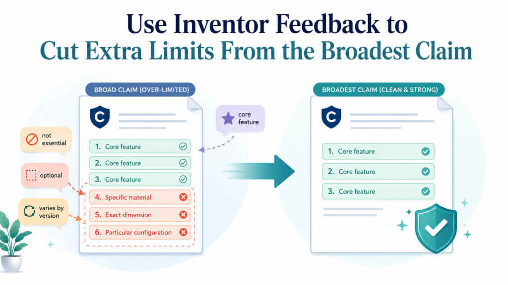 Extra limits are one of the most common reasons patent claims become weaker than they need to be.