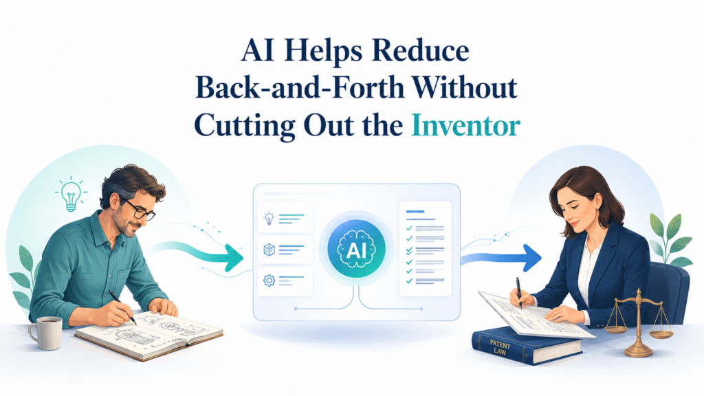 Back-and-forth is one of the biggest hidden costs in patent work. It shows up as long email threads, repeated questions, unclear comments, missed attachments, draft reviews, and follow-up calls.