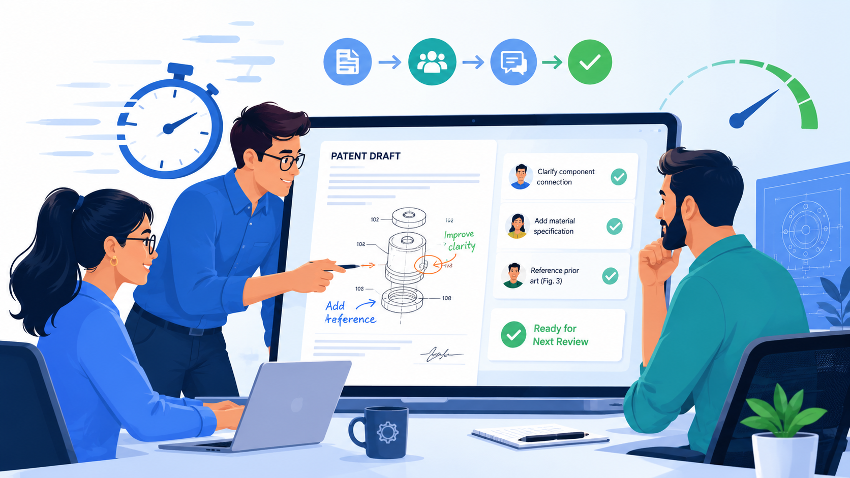 Help engineers review patent drafts faster without slowing product work. Use simple steps to reduce delays and protect inventions sooner.