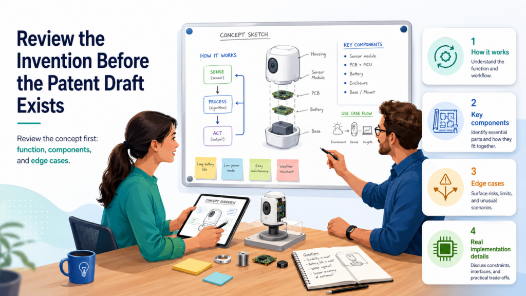 One of the best ways to get engineers to review patent drafts faster is to review the invention earlier.