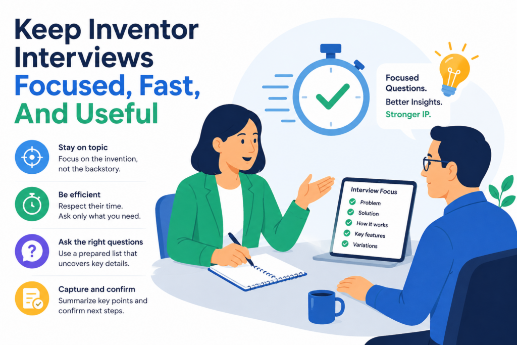 Inventor interviews are one of the most important parts of the patent process. They are also one of the easiest parts to waste. 