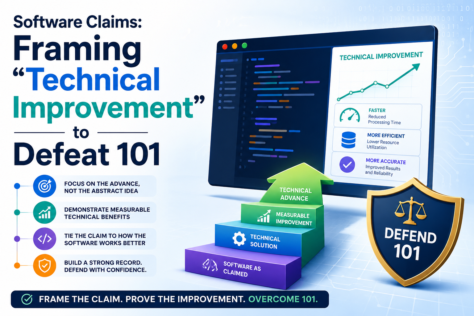Software Claims: Framing “Technical Improvement” to Defeat 101