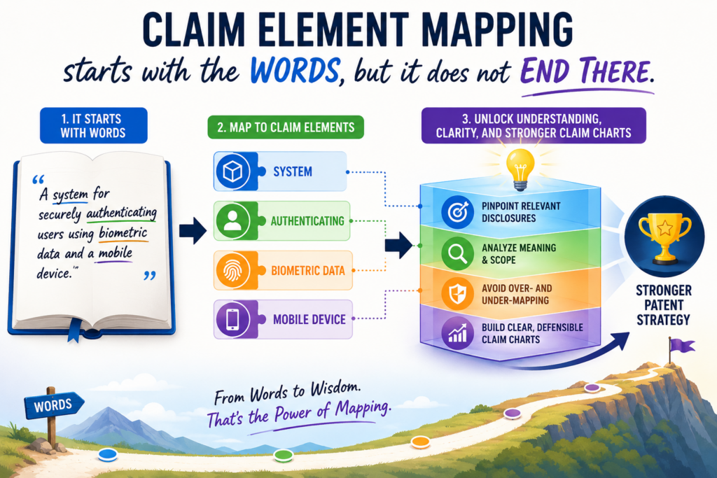 A patent claim is made of words, but a strong claim chart is made of proof. That is the key shift. You cannot stop at reading the claim. You have to move from the claim language into the real world and show where the thing exists.