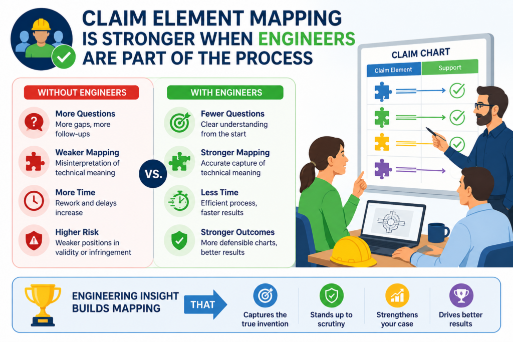 Engineers often think patent work is only for lawyers. That belief can hurt the company. Patent attorneys are important, but they need the real technical story.
