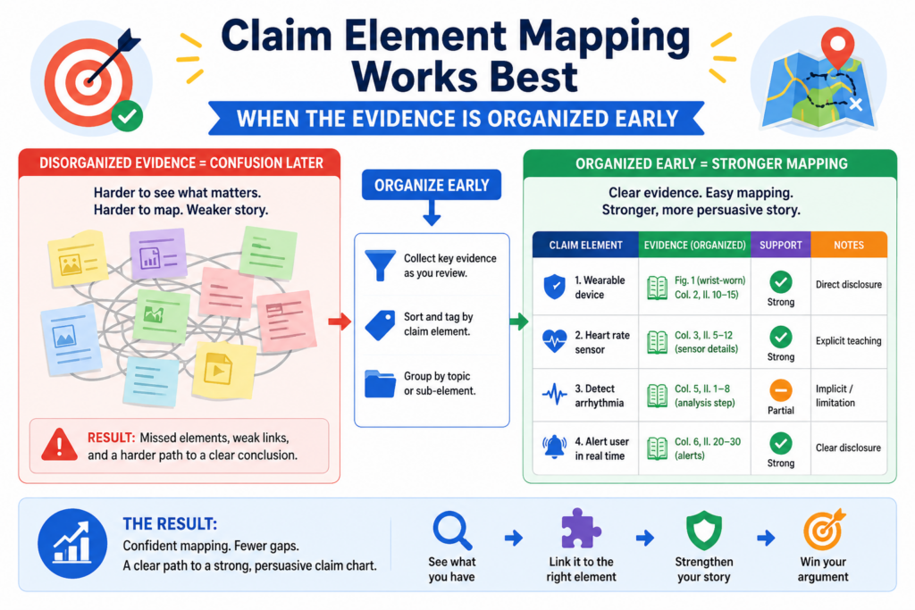 A strong claim chart depends on good evidence. The problem is that evidence often gets scattered.