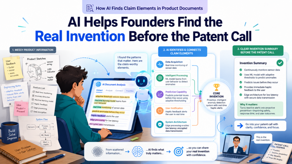 Many founders walk into a patent call with too much or too little. Some bring a broad idea and hope the attorney will pull the invention out of them.