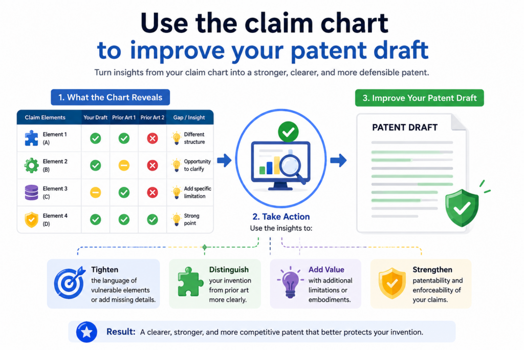 A claim chart is not only useful after a patent is filed. It can be even more useful before you file. This is where founders can save real time and avoid painful mistakes.