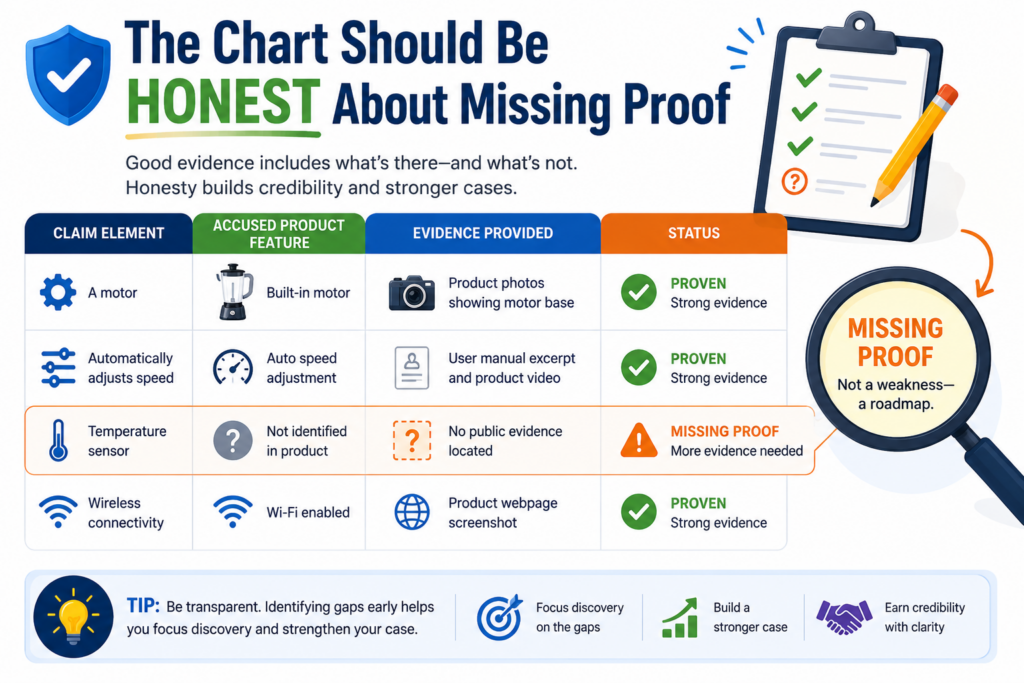 Not every chart will be complete on day one. That is fine. In fact, one of the best uses of a chart is finding out what you do not know yet.