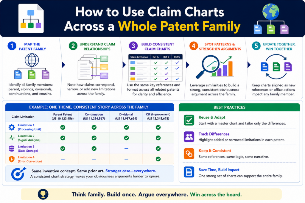 Many startups do not file just one patent. They build a patent family. That may include related filings that cover different parts of the same technology.