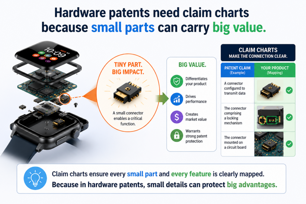 In software, the value may sit in logic, data flow, or model behavior. In hardware, value often hides inside physical structure.