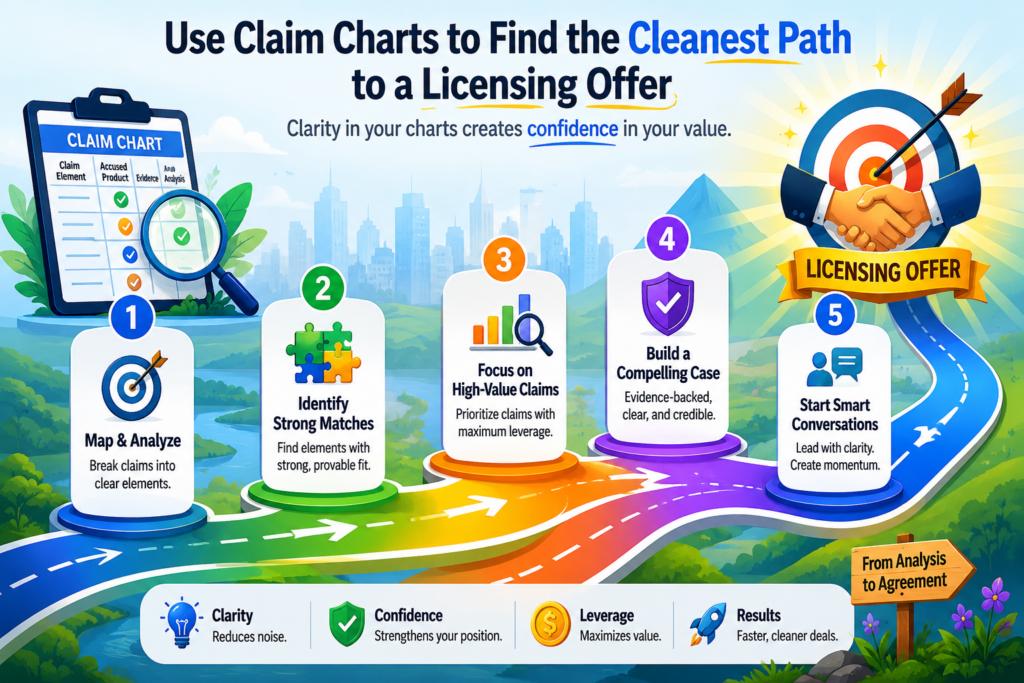 A claim chart should not only help you prove a point. It should help you choose a path.