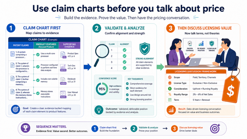 Price is one of the hardest parts of patent licensing. Founders often want to know what the patent is worth before they have built the full proof story.