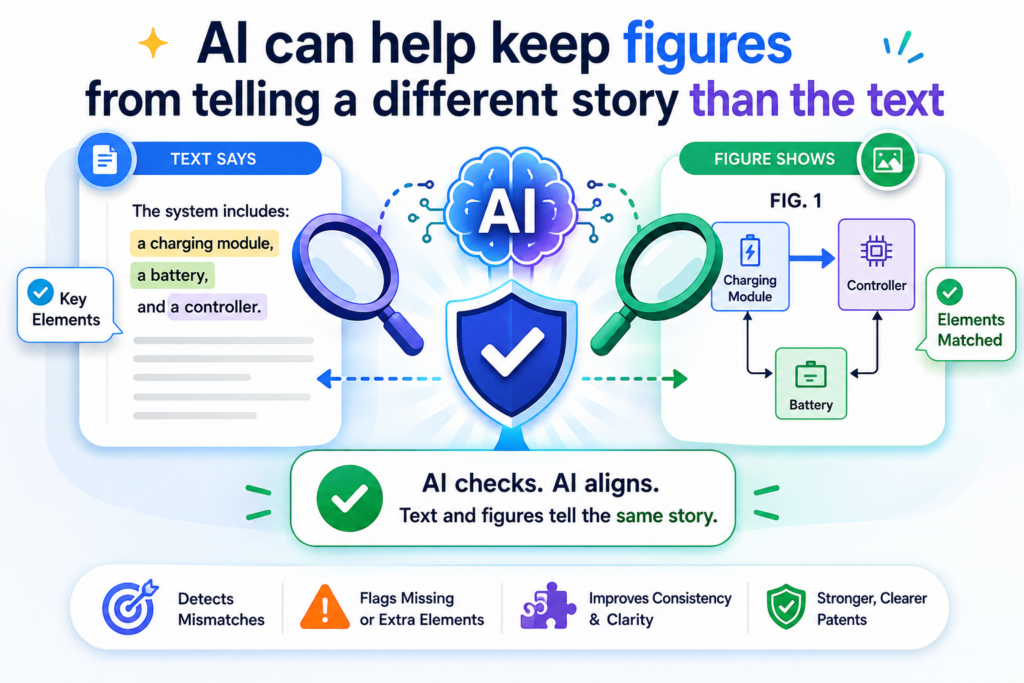 Figures are supposed to help the patent. But when they do not match the words, they can create confusion. A system diagram may show a module that the spec never explains.