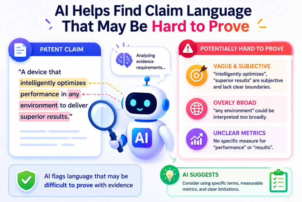A patent claim should not only sound strong on paper. It should also be useful in the real world. One big part of that is proof. If another company uses your invention, can you tell?