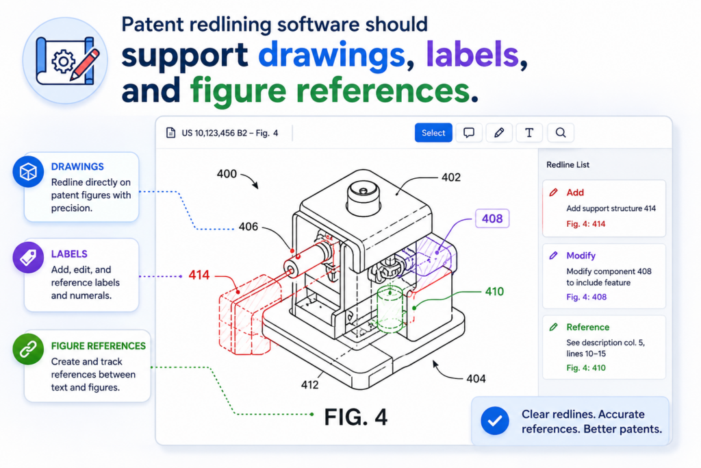 Patent drawings are often where the invention becomes easier to understand. They can show the system, the flow, the device, the interface, or the key parts.