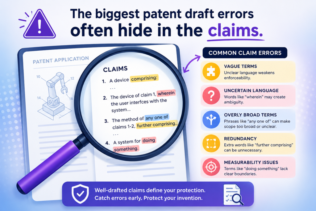 The claims are the part of the patent draft that define what you are trying to protect. They are not just a summary.