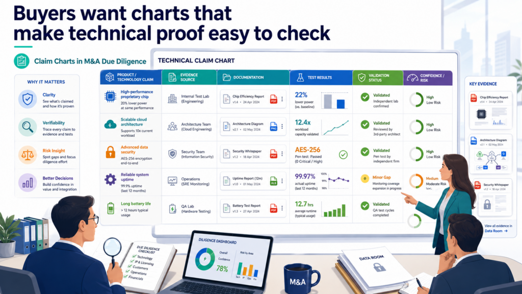 A claim chart is only useful if the buyer can test it. A chart that makes big claims but gives weak proof can create more doubt than trust.