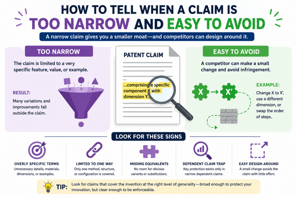 A claim can be weak even when every word is clear. This happens when the claim includes details that do not need to be there.