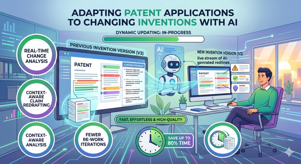 Startups do not build in a straight line. A product can change while the patent draft is being written. A model may perform better after new training. A device may get a new sensor.