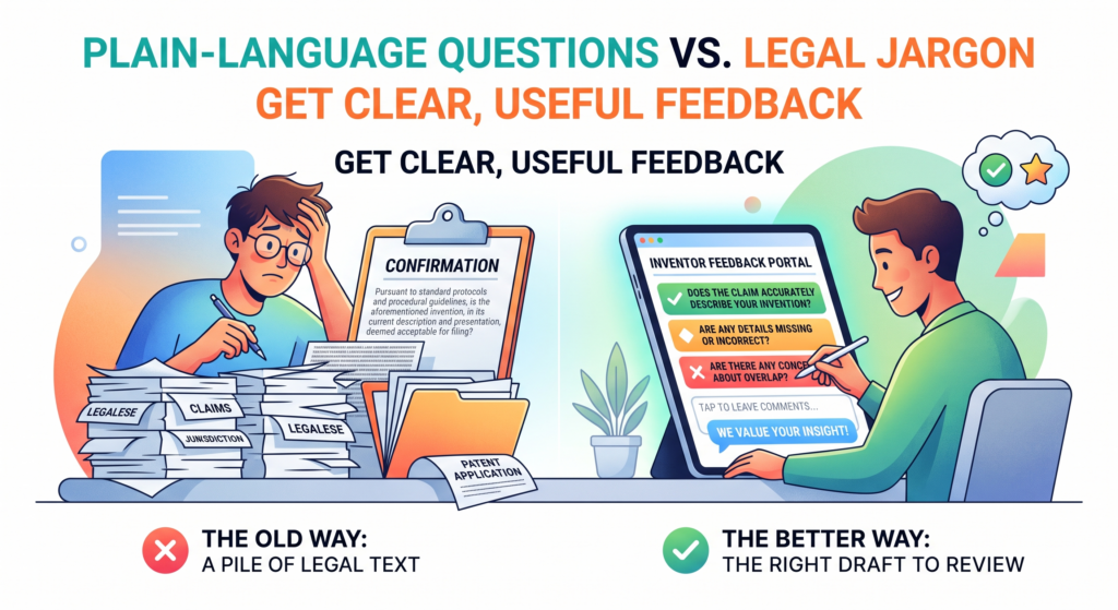 The quality of inventor approval depends on the quality of the questions you ask. If you ask vague questions, you get vague answers.