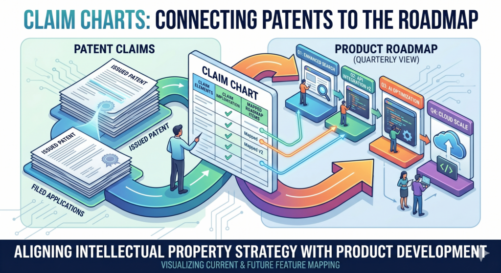 A SaaS product is never finished. The team is always adding, cutting, testing, and improving. That means your patent strategy should not only look at what exists today. It should also understand where the product is going.