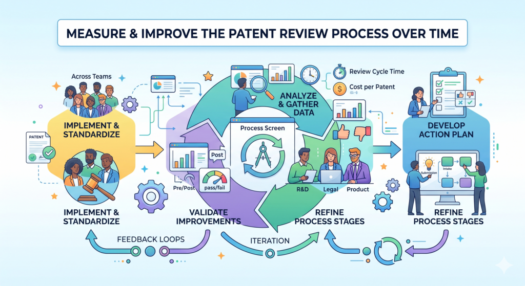A repeatable process should get better with use. Patent review is not something a company sets once and forgets. 