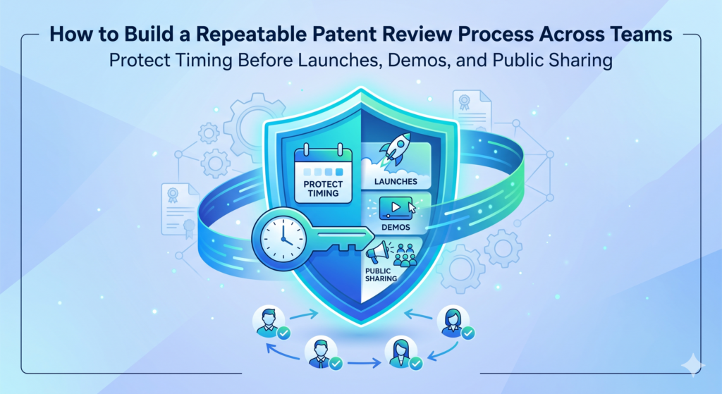 Timing is one of the easiest parts of patent review to overlook and one of the hardest to fix after the fact. Startups are built to share. 