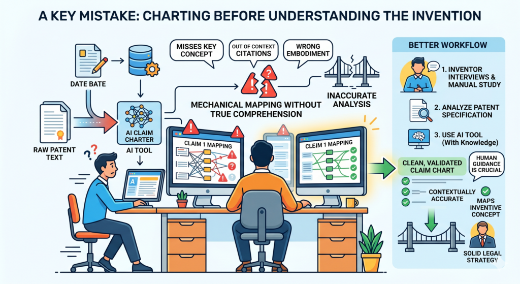 A team feeds a claim into an AI tool and asks it to make a chart. The tool produces a table. The table looks useful.