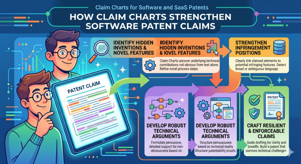 A patent attorney can do better work when the invention is clear. That sounds simple, but it is one of the biggest reasons claim charts matter. The attorney is not inside your codebase every day.